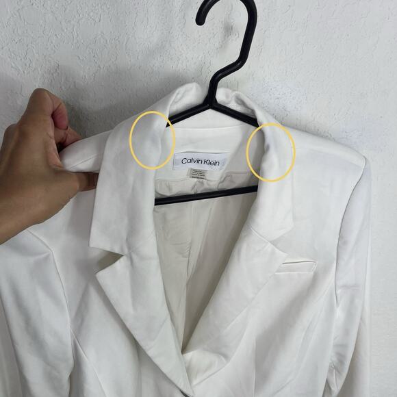 Calvin Klein Ivory Blazer Size 18W, classic, elegant, sophisticated, business - Picture 10 of 10